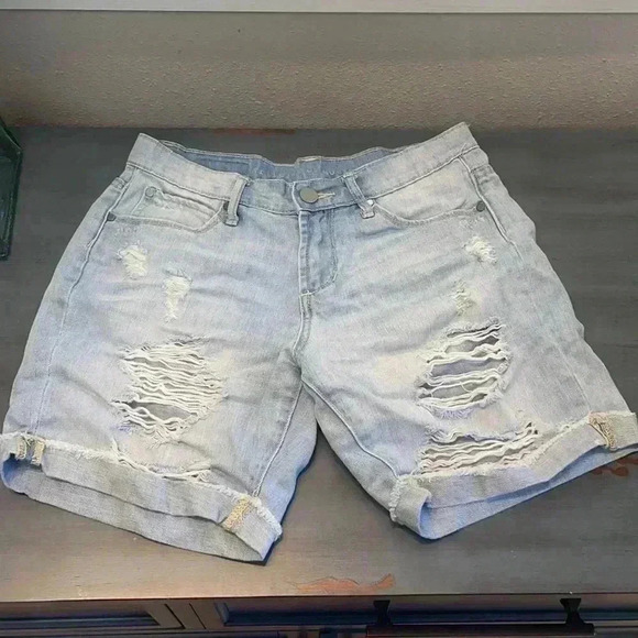 ARTICLES OF SOCIETY Distressed Denim Shorts - Picture 1 of 7